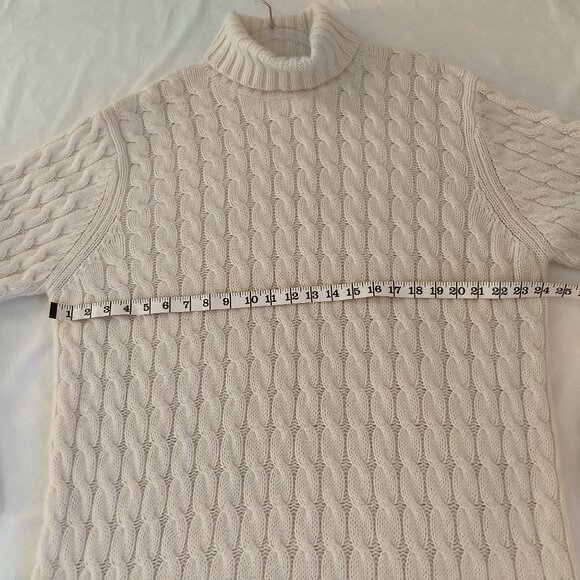 L.L. BEAN Cable Knit Turtleneck Dress Size 3X - Picture 6 of 9